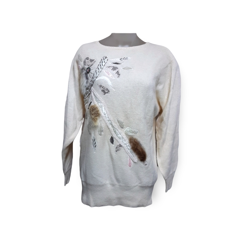 Nilani Lambswool Angora Blend Women's Sweater L